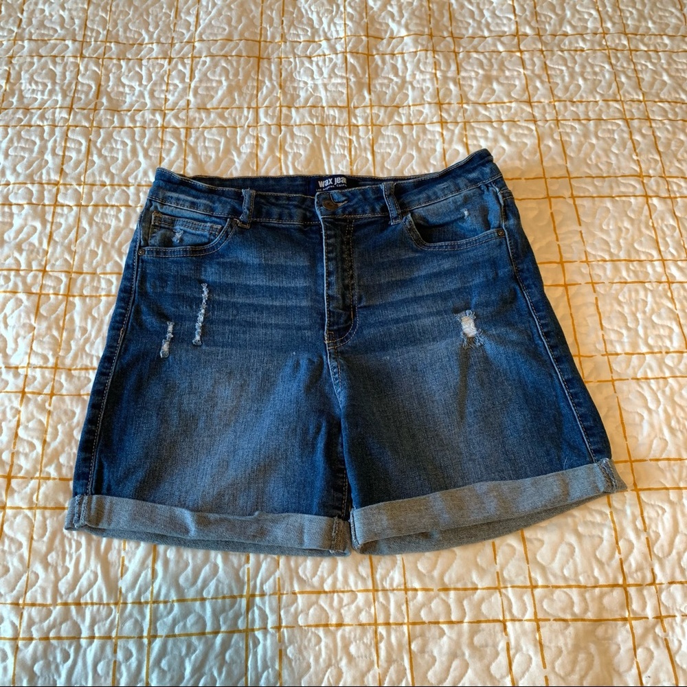 Wax Jean Shorts